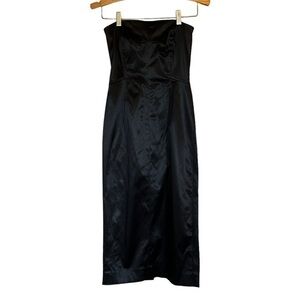 Elegant Black Strapless Dress